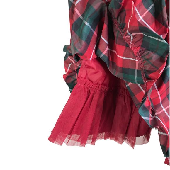 Baby Gap Dress Girls Toddler Sz 4+ Red Tartan Plaid Christmas Holiday Sleeveless - Picture 5 of 9
